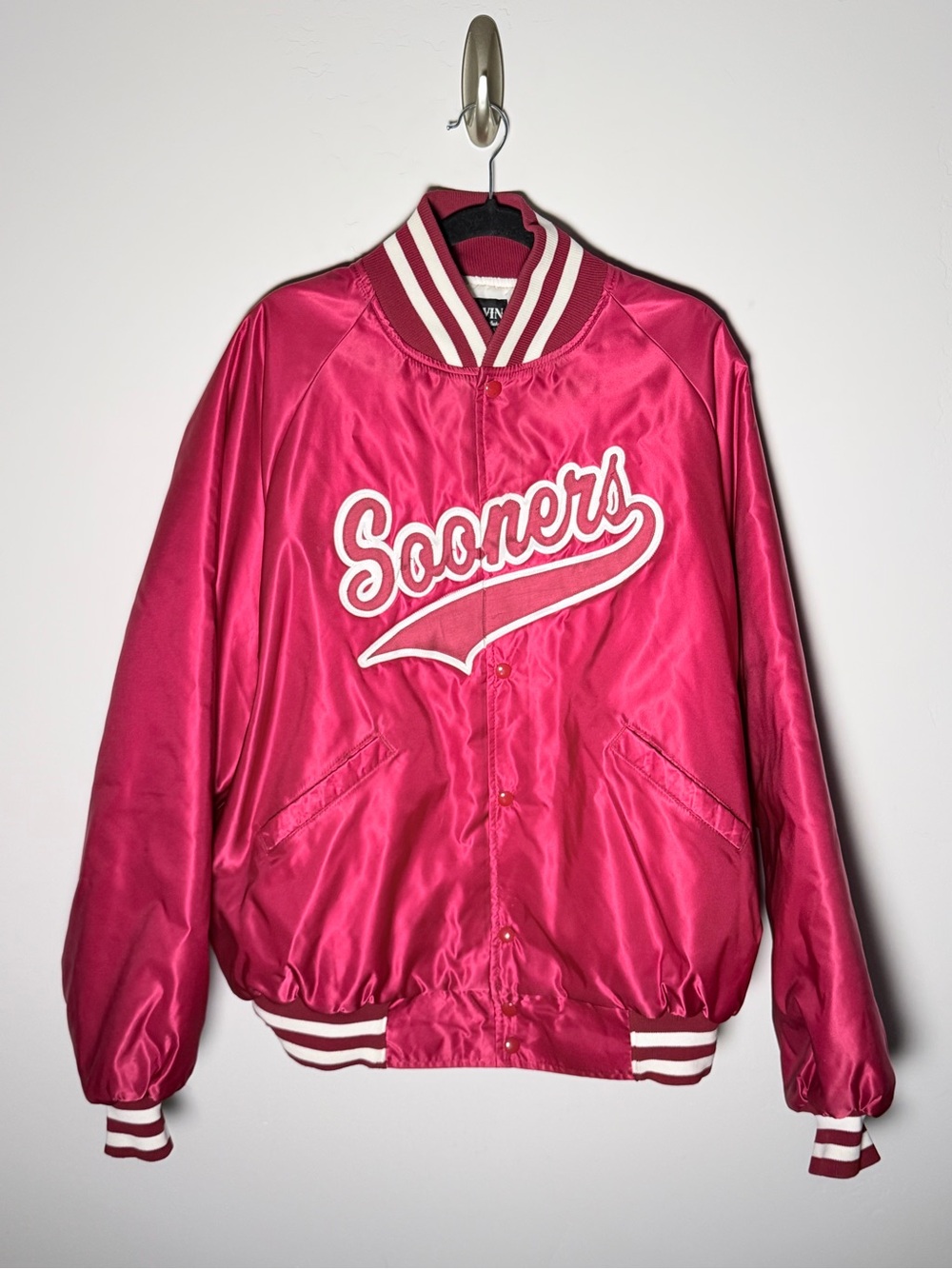 Vintage 80'a BUTWIN Oklahoma Sooners satin bomber jacket XXL (2XL)